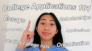 A COMPLETE Guide to the College Application Process 2020 | College Application Process Step by Step