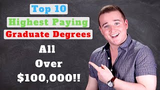 Highest Paying Graduate Degrees!! (Top 10)