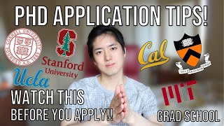 PhD Application Tips that got me into Stanford, Berkeley, MIT etc COMPREHENSIVE